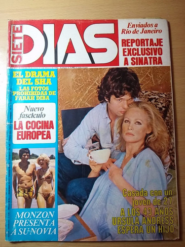 Siete Dias N° 659 Ursula Andress Mis Siete Dias 1980 Monzon