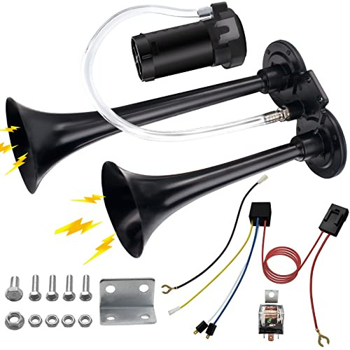 Kit De Bocina De Aire De 12v Y 150 Db Camiones, Coches,...