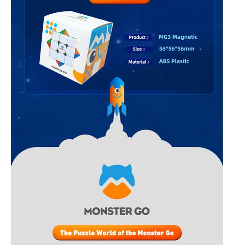 Magnetic Cube 3x3 Gan Monster Go Edu V2 M