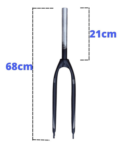 Imagem 2 de 8 de Garfo Ksw Aro 29 Para Freios À Disco Preto E Prata Fosco