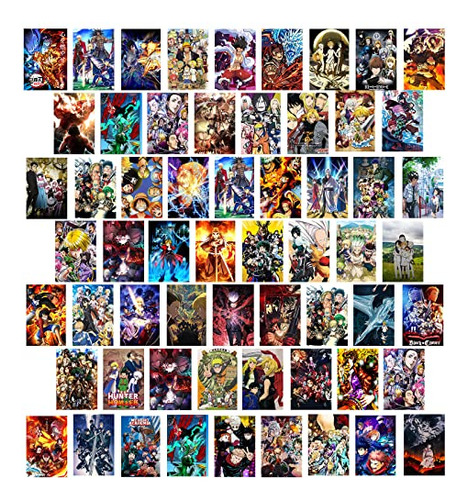 Kit De Collage De Pared De Anime Estético, 60 Piezas, ...