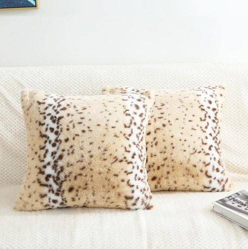 Fundas De Almohada De Felpa Suave Con Estampado Animal