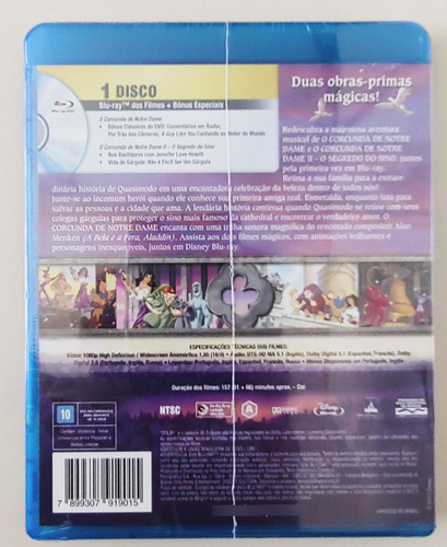 Blu Ray Coleçao O Corcunda De Notre Dame (novo Lacrado)