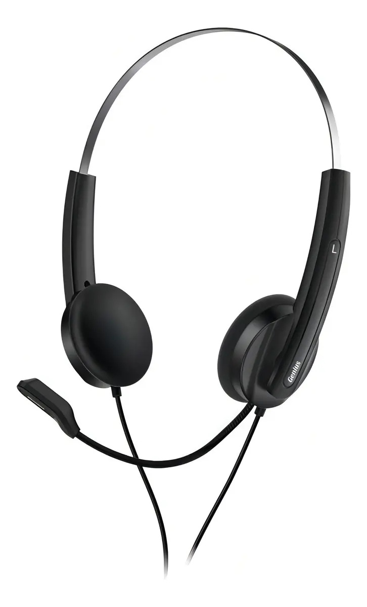 Auriculares Con Micrófono Genius Hs-220u Usb Vincha Negro