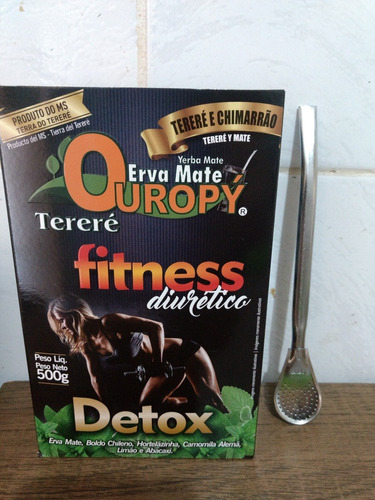 Combo 12 Ervas Tereré Fitness Detox Ouropy + Bomba