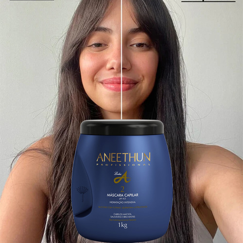 Cabelos Radiantes Kit Shampoo E Máscara Linha A Aneethun