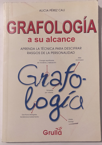 Grafología A Su Alcance - Alicia Pérez Cali