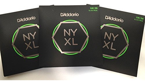 3 Sets D 'addario Nyxl 0838 Cuerda Para Guitarra Electrica