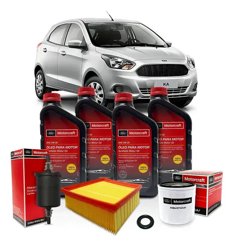 comprar Kit Revisão Óleo Motorcraft 5w20 Ford Ka 1.5 3cc 2018 A 2021