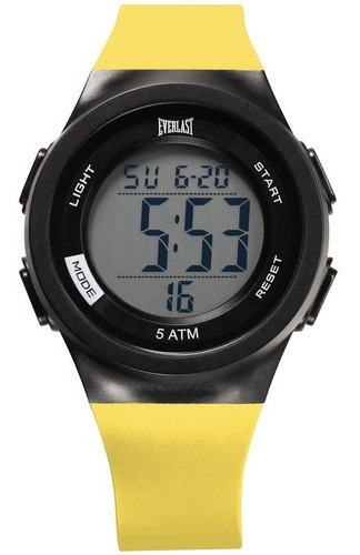 Relógio Masculino Digital Everlast Amarelo E7388