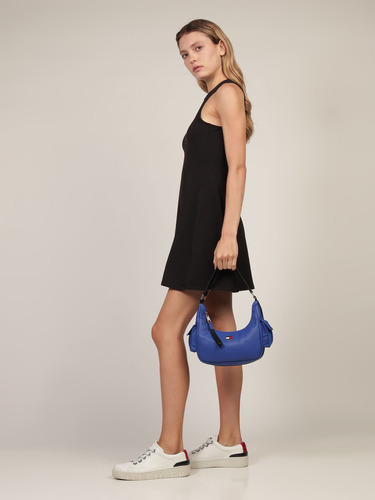 Bolsa Azul De Hombro Con Acabado Liso Mujer Tommy Hilfiger Azul Rey