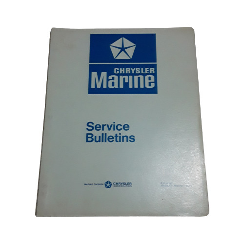 Libro/compilacion  Chrysler Marine Service Bulletins 