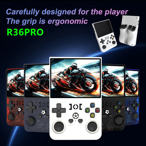 Console De Jogo Retrô Portátil R36pro De 64 Gb Com Tela Hd D