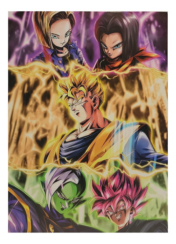 Poster Cuadrado Dragon Ball, Futuro Incierto