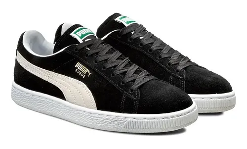 Tenis puma negro shop gamuza