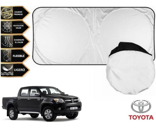 Protector Cubresol Tapasol Con Ventosas Toyota Hilux 2009