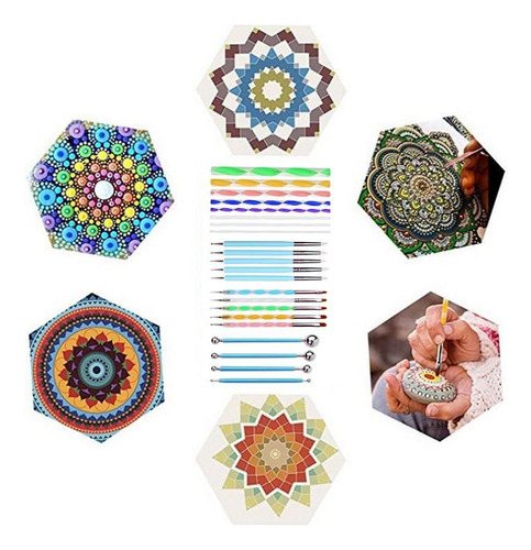Wv Juego De Herramientas De Punteo De Mandala De 32 Piezas