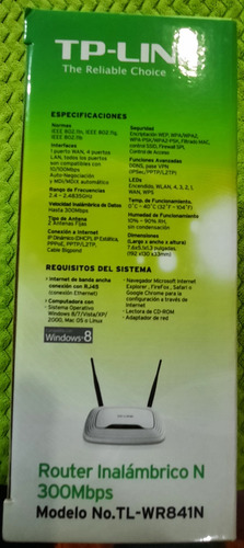 Router Inalámbrico N 300 Mbps Tp-link Modelo Tl-wr841n (Usado)