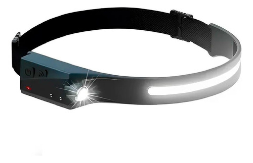 Lanterna De Cabeça Fita Led Usb Luz Forte Sensor Inteligente