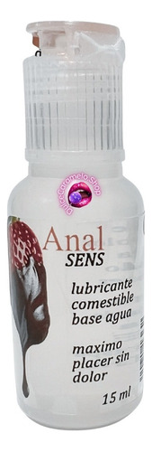 Lubricante Gel Base Agua Inhibidor Anal Sens Comestible 15ml Sabor Chocolate