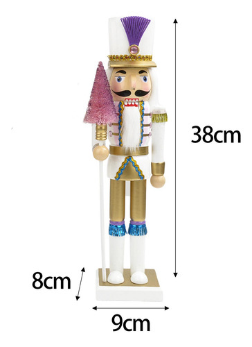 Adorno De Cascanueces De Madera, Figura De Rey,