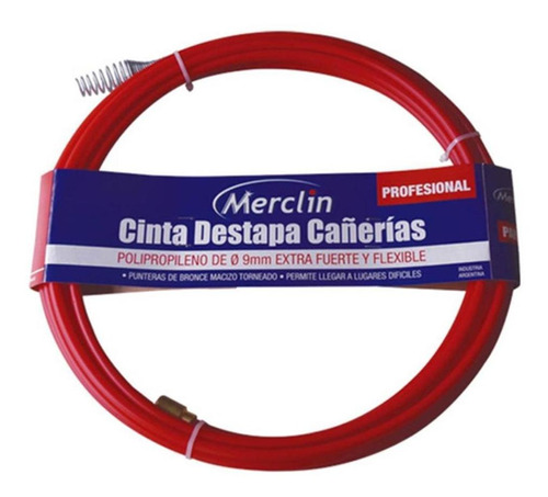 Alquiler Cinta Destapa Caño 9mm X 20m  Merclin H Y T