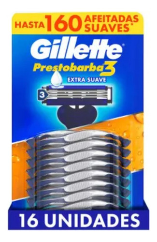 3 Pza Rastrillos Gillette Prestobarba3 Prestobarba3 Con 3 Ho