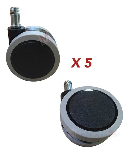 5 Ruedas Para Sillas Gamer Grandes Diametro 6 Cm Repuestos