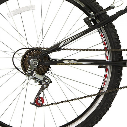 Mountain bike TK3 Track TB 300XS aro 26 18" 18v freios v-brakes câmbios Track Index cor preto