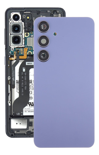 Tampa De Bateria Oem Cinza Com Lente Para Samsung Galaxy S24