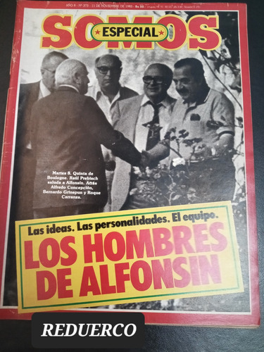 Somos Especial 373 Noviembre 1983 Alfonsín Democracia E