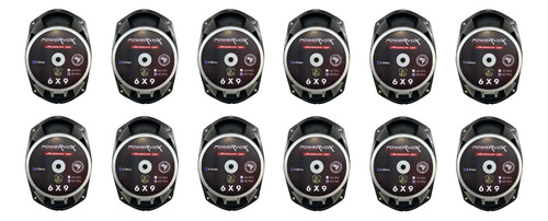 Kit 12 Alto Falante Medio Grave Power Vox 6x9 280w Rms 4ohms