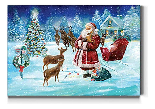 Renditions Gallery Santa Claus And His Redeer Wall 79m78