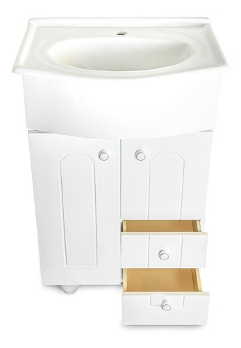 Imagen 5 de 8 de Vanitory Laq 50cm 2 Ptas 2 Cajons (mueble Solo) Envio Gratis
