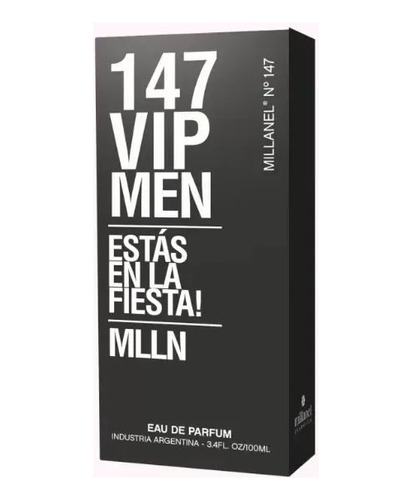 Perfume Millanel N147 Vip Men Estas En La Fiesta 100ml.