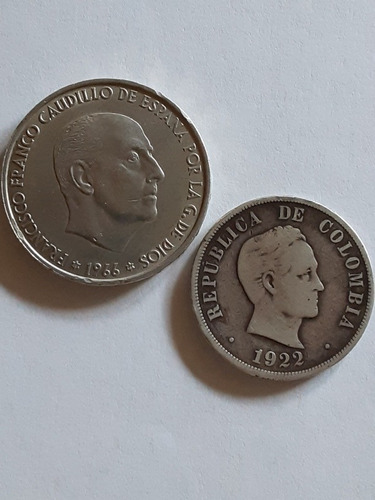 Imagen 2 de 10 de Excelentes Monedas De Plata Y Bronce Antiguas Para Colección