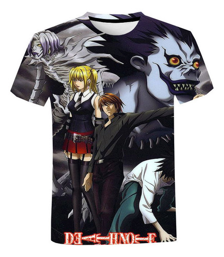 Hjb Camiseta Con Estampado De Anime Japonés Death Note 3d