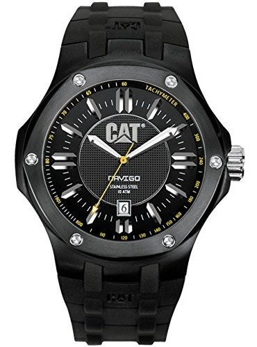 Reloj Cat Para Hombre A116121121 Color Negro Caja De Acero