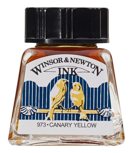 Tinta Nanquim Winsor & Newton Amarelo Canary Yellow 14ml