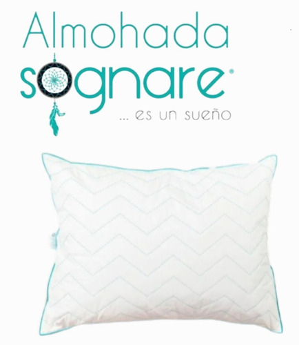 Imagen 2 de 10 de Almohada Sognare Queen (51x76 Cm) Hipoalergénica ( 1 Uni )