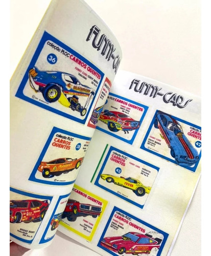 Álbum De Figurinhas Carros Quentes Ploc 1977 Meio Ofício
