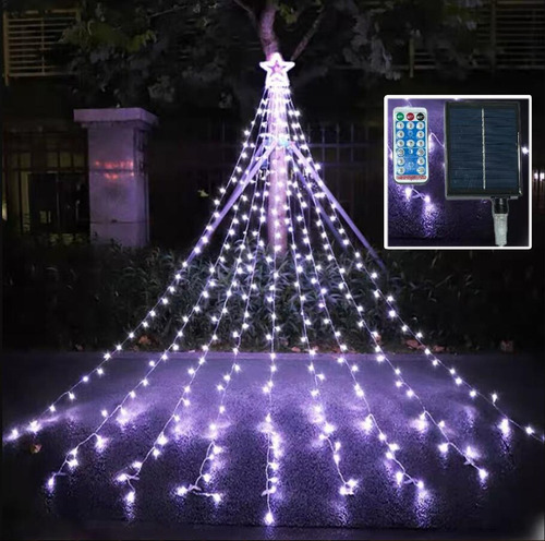 Cortina Led De 3,5 M Para Decoración Navideña, Festividades