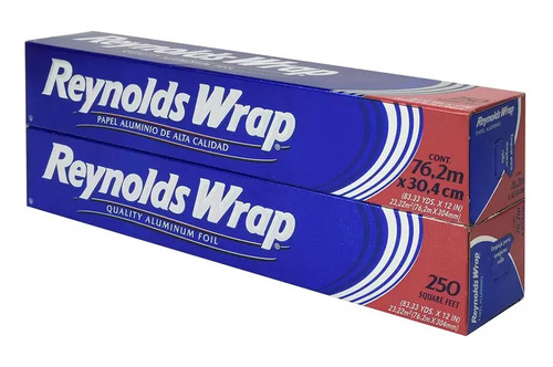 2 Pzs Papel Aluminio Reynolds Wrap Everyday 76.2m X 30.4cm