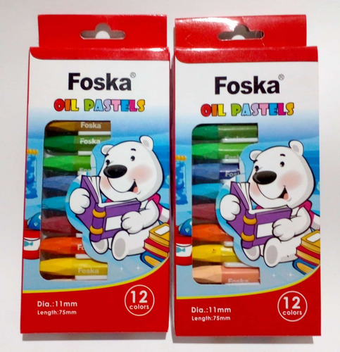 Oleo Pastel Foska X12-pintura-dibujo-niños