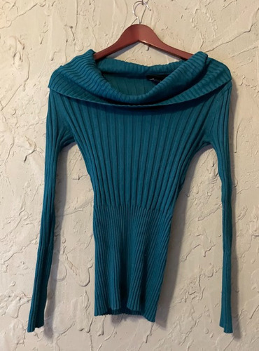 Sweater Verde Ceñido Para Mujer Talla M