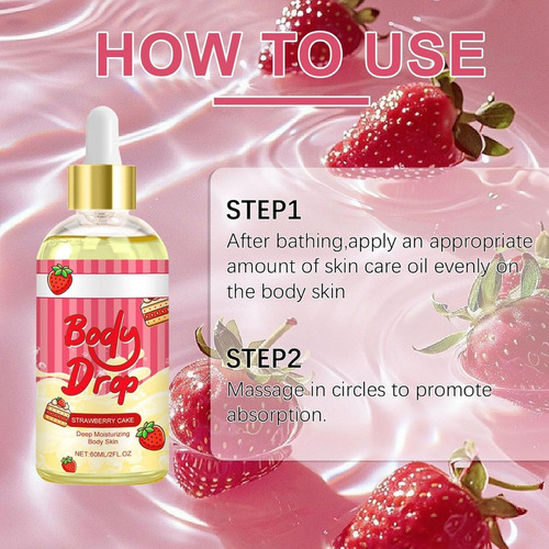 Aceite De Jugo Corporal Strawberry Shortcake