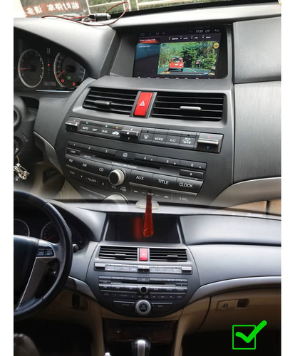 Multimídia Android Honda Accord G8 2008-2013 4+64gb 9p Cor Padrão