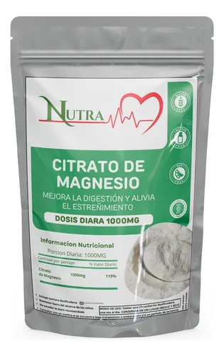 Nutra Citrato De Magnesio Digestion 100g Con Dosificador