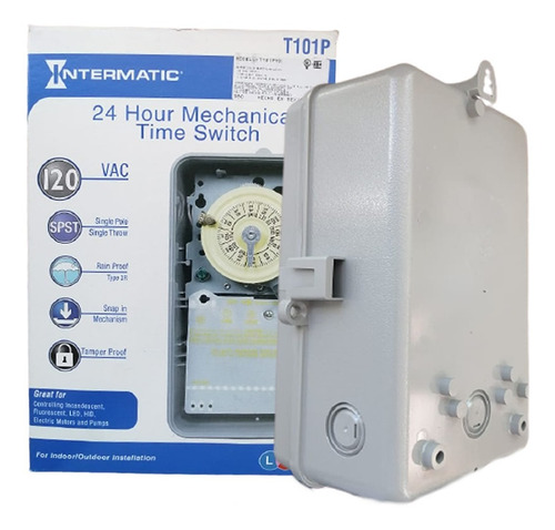 Imagen 3 de 4 de Reloj Intermatic Timer Automatización Albercas 110v O 200v