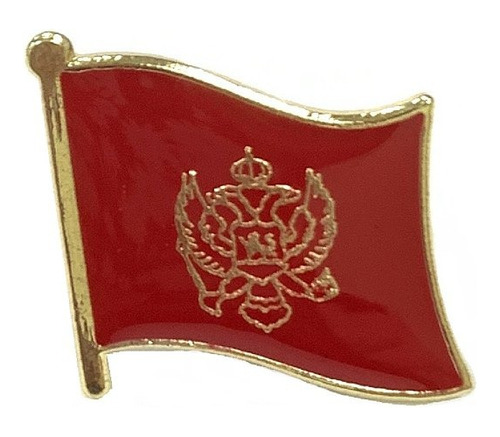 Pin Metalico Broche Bandera Montenegro Pasaporte Viaje Pais